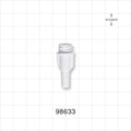 Large Bore Female Connector, High Quality , White - 0.236 inch OD (6 mm); 0.181 inch Thru Hole (4.6 mm) - 98633