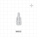 Large Bore Male Connector, Clear - 0.208 inch OD (5.3 mm) OD; 0.146 inch Thru Hole (3.7 mm) - 98652