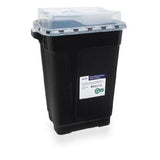 Becton-Dickinson -Recykleen RCRA Hazardous Waste Container 19gal Black 26-1/4x20x14-3/4" Sliding Lid Plastic Nestable Non-Sterile 70% Recycled Material Non-DOT 5/Case 305072