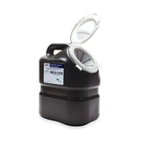 Becton-Dickinson -RCRA Hazardous Waste Container 3gal Black/White 12x10.5x7.5" Hinge Lid Plastic 70% Recycled Material 12/Case 305075