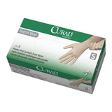 Medline Industries Inc -Curad Vinyl Exam Gloves Small Cream Non-Sterile, 10 BX/CA CUR9224