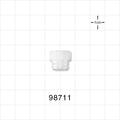 Large-Bore Female Cap, Vented, Natural -  - 98711