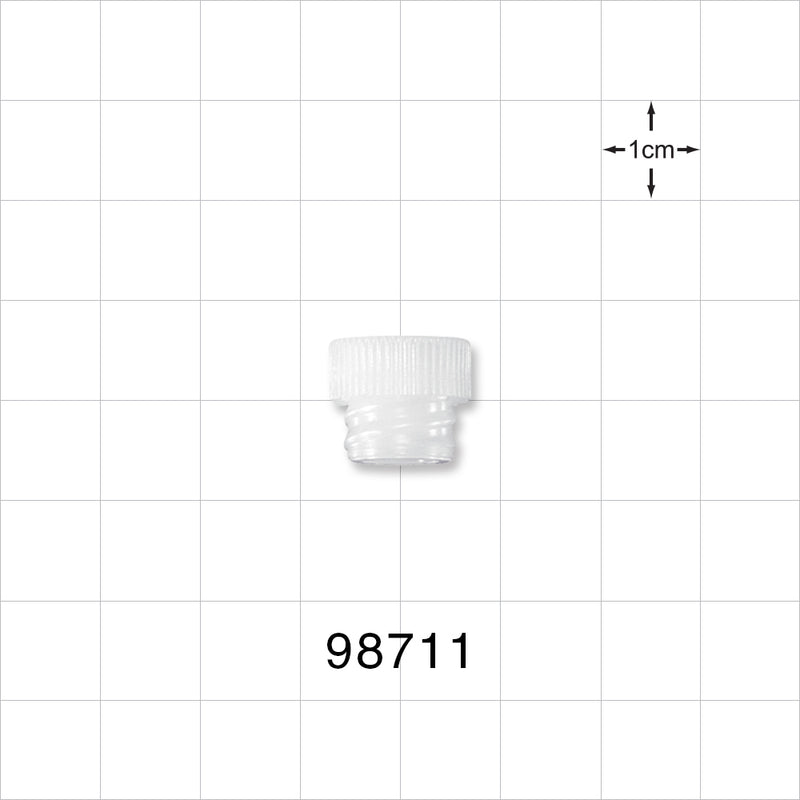 Large-Bore Female Cap, Vented, Natural -  - 98711