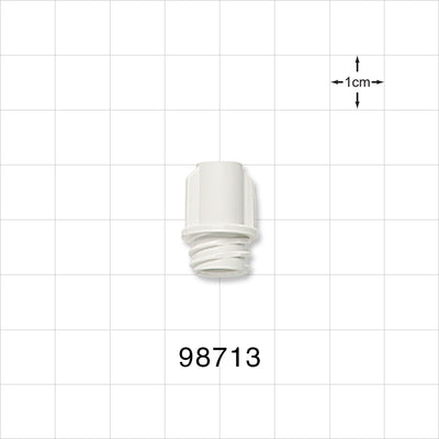 Large-Bore Female Cap, Non-Vented, White -  - 98713