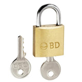 Becton-Dickinson -Sharps Lock Red 1/4x1x1-3/4" Brass Padlock Metal For Containers With 2 Metal Keys/Metal Ring Non-Sterile 12/Case 305494