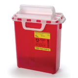 Becton-Dickinson -Sharps Container 3gal Red 6x10-7/10x16-6/10" Horizontal Counterbalanced Door Lid Plastic Non-Sterile Each, 10 EA/CA 305436