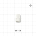 Large-Bore Male Cap, Non-Vented, White -  - 98753