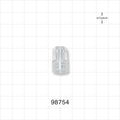 Large-Bore Male Cap, Non-Vented, Clear -  - 98754