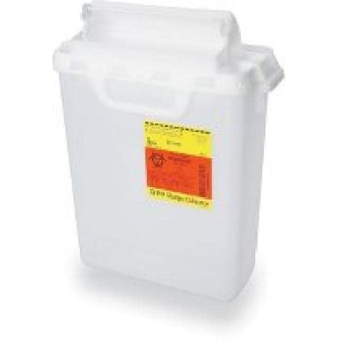 Becton-Dickinson -Sharps Container 2gal Pearl 12.45x1.72x6" Horizontal Counterbalanced Door Lid Plastic Non-Sterile Each, 10 EA/CA 305422