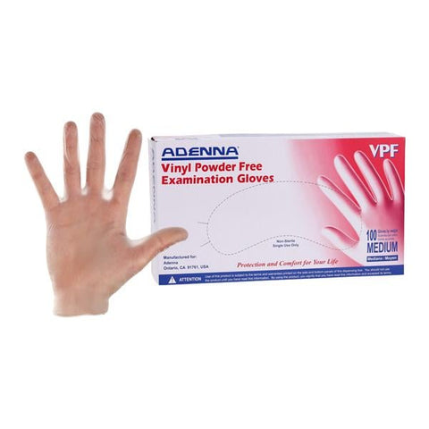 HOSPECO BRANDS GROUP -Vinyl Exam Gloves Medium Clear Non-Sterile, 10 BX/CA VPF235
