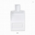Scoop with Detachable Scraper, White - 4.25 inch x 7.75 inch (108 mm x 197 mm) - 99005