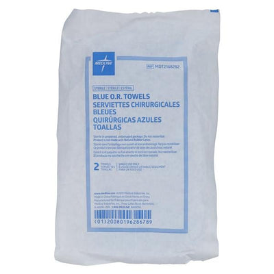Medline Industries Inc -Towel OR Blue Sterile Disposable, 40 PK/CA MDT2168282