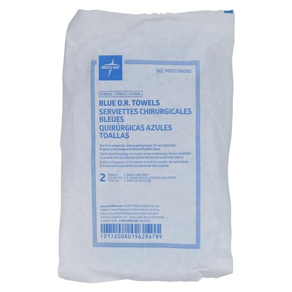 Medline Industries Inc -Towel OR Blue Sterile Disposable, 40 PK/CA MDT2168282