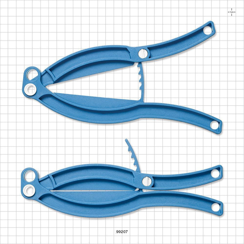 Bag Clamp with Lock, Blue - 3.937 inch (100 mm) Sealing Length - 99207