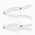 Bag Clamp with Lock, White - 3.937 inch (100 mm) Sealing Length - 99211