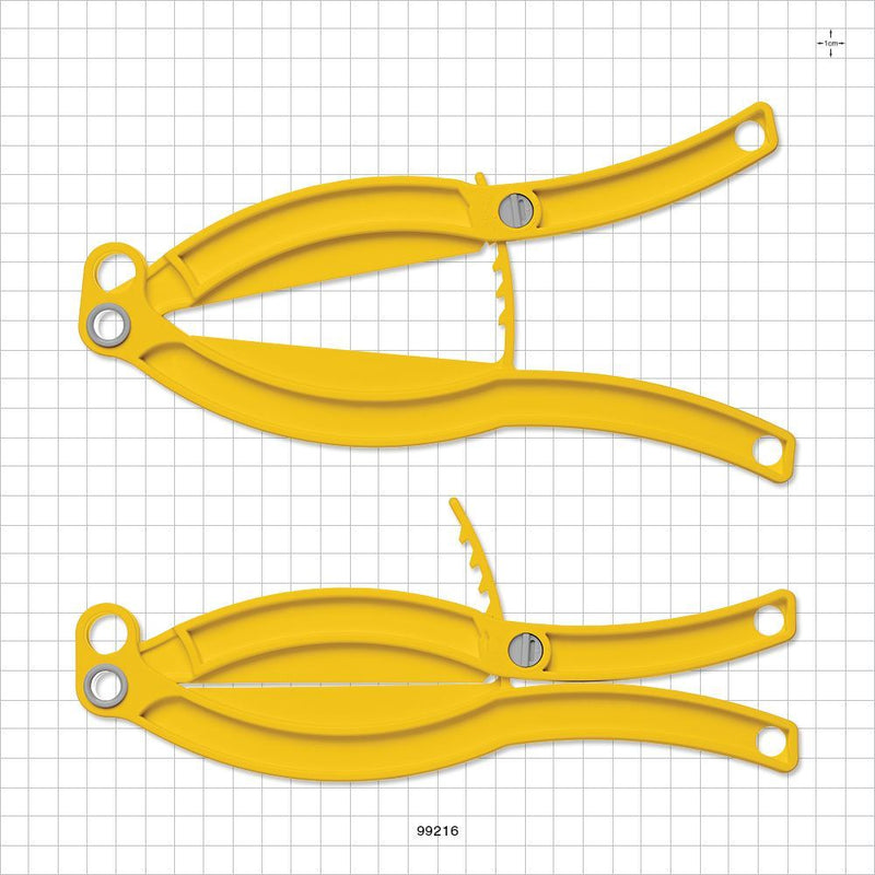 Bag Clamp with Lock, Yellow - 3.937 inch (100 mm) Sealing Length - 99216