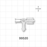 3-Way Stopcock, 2 Female Luer Locks, Male Luer with Spin Lock - 0.101 inch Thru Hole (2.57 mm); 43.5 psi - 99520