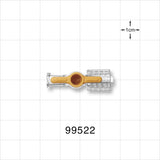 1-Way Stopcock, Female Luer Lock, Male Luer with Spin Lock - 500 psi - 99522