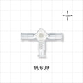 3-Way Stopcock, 3 Female Luer Locks - 200 psi - 99699