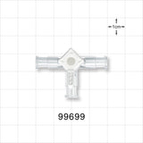 3-Way Stopcock, 3 Female Luer Locks - 200 psi - 99699