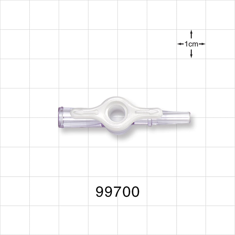 1-Way Stopcock, Female Luer Lock, Male Luer Slip - 45 psi - 99700