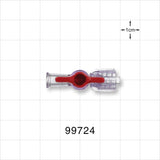 1-Way Stopcock, Female Luer Lock, Male Luer with Spin Lock - 29 psi - 99724