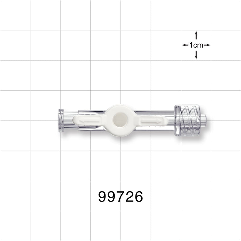 1-Way Stopcock, Female Luer Lock, Male Luer Lock - 200 psi - 99726