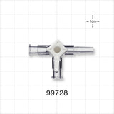 3-Way Stopcock, 2 Female Luer Locks, Male Luer Slip - 200 psi - 99728