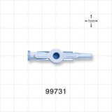 1-Way Stopcock, Female Luer Lock, Male Luer Slip - 500 psi - 99731