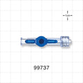 1-Way Stopcock, Female Luer Lock, Male Luer Lock - 1050 psi - 99737