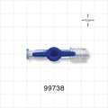 1-Way Stopcock, Female Luer Lock, Swivel Male Luer Lock - 1050 psi - 99738