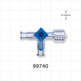 3-Way Stopcock, 2 Female Luer Locks, Swivel Male Luer Lock - 1050 psi - 99740