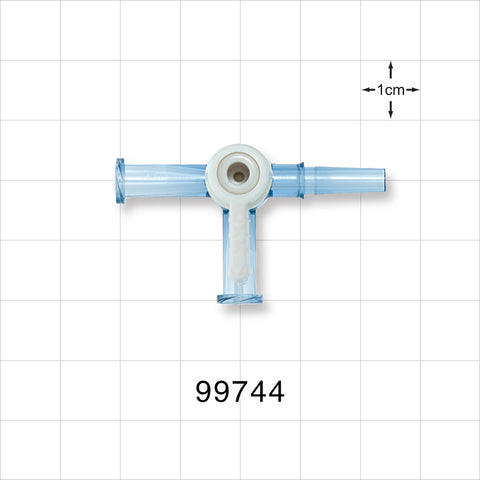 2-Way Stopcock, 2 Female Luer Locks, Male Luer Slip, 90 Degree Turn Handle, 50 psi - 50 psi - 99744