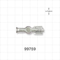 1-Way Stopcock, Female Luer Lock, Male Luer with Spin Lock - 45 psi - 99759