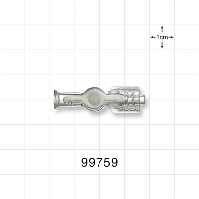 1-Way Stopcock, Female Luer Lock, Male Luer with Spin Lock - 45 psi - 99759