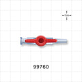 1-Way Stopcock, Female Luer Lock, Male Luer Slip - 1200 psi - 99760