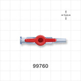 1-Way Stopcock, Female Luer Lock, Male Luer Slip - 1200 psi - 99760