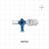3-Way Stopcock, 2 Female Luer Locks, Rotating Male Luer Lock - 1050 psi - 99763
