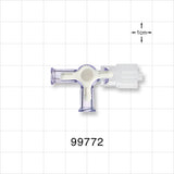 4-Way Stopcock, 2 Female Luer Locks, Rotating Male Luer Lock - 43 psi - 99772