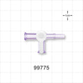 2-Way Stopcock, 2 Female Luer Locks, Male Luer Slip - 43 psi - 99775