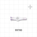1-Way Stopcock, Female Luer Lock, Male Luer Slip - 50 psi - 99780