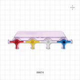 4-Gang Stopcock Manifold, 6 Female Luer Locks - 58 psi - 99874