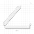 Bag Clamp, White - 4.331 inch (110 mm) Sealing Length - 99944