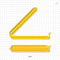Bag Clamp, Yellow - 6.063 inch (154 mm) Sealing Length - 99945