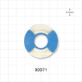Identification Roll Tape for Color Coding, White - 1/4 inch x 300 inch (6.35 mm x 25 ft) - 99971