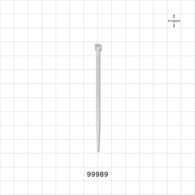 General Purpose Cable Tie, Non-Reopening, Natural - 3.15 inch (80 mm); 80N (18 lbs) Breaking Strength - 99989