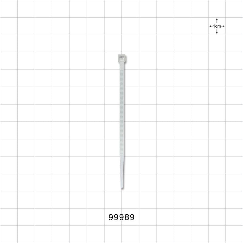 General Purpose Cable Tie, Non-Reopening, Natural - 3.15 inch (80 mm); 80N (18 lbs) Breaking Strength - 99989