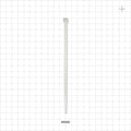 General Purpose Non-Reopening Cable Tie, Natural - 6.3 inch (160 mm); 222N (50 lbs) Breaking Strength - 99990