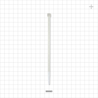 General Purpose Non-Reopening Cable Tie, Natural - 6.3 inch (160 mm); 222N (50 lbs) Breaking Strength - 99990