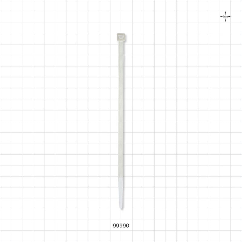 General Purpose Non-Reopening Cable Tie, Natural - 6.3 inch (160 mm); 222N (50 lbs) Breaking Strength - 99990